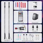 Blogole 4FT LED Whip Lights with Strobe Kit