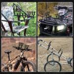 Dioty ATV Double Gun Rack for Hunting Gear