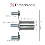 AlveyTech 4" Live Axle Hub for Go-Karts