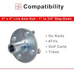 AlveyTech 4" Live Axle Hub for Go-Karts