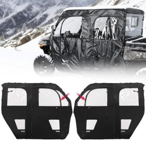 KEMIMOTO Water-Resistant Zipper Soft Doors for UTV