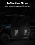 KEMIMOTO Water-Resistant Zipper Soft Doors for UTV