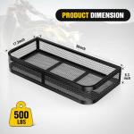 Heavy Duty ATV Front Cargo Basket 17"x36"x6.3