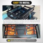 Heavy Duty ATV Front Cargo Basket 17"x36"x6.3