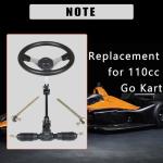 300mm Steel Steering Wheel Kit for Go Karts