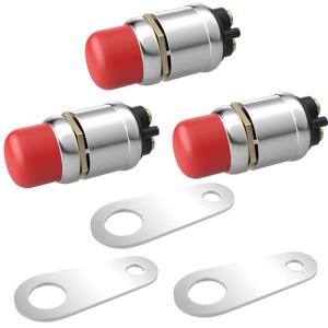 Waterproof Push Button Starter Switch - 3 Pack