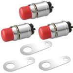Waterproof Push Button Starter Switch - 3 Pack