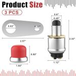 Waterproof Push Button Starter Switch - 3 Pack