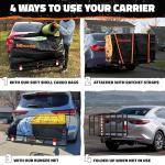 Mockins Heavy-Duty Folding Luggage Rack & Cargo Bag