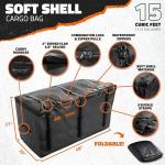 Mockins Heavy-Duty Folding Luggage Rack & Cargo Bag