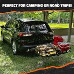 Mockins Heavy-Duty Folding Luggage Rack & Cargo Bag