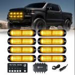 Xprite 12 LED Amber Strobe Light Kit