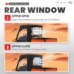 BALOCEO UTV Soft Cab Doors with Rear Window
