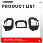 BALOCEO UTV Soft Cab Doors with Rear Window