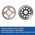 44-Inch Go Kart Rear Axle Kit with Components