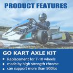 44-Inch Go Kart Rear Axle Kit with Components