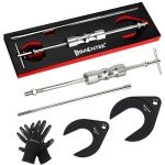 limontek Inner CV Axle Puller Removal Tool with Slide Hammer & 48mm 63mm CV Joint Fork Adapter, Front Wheel Drive Axle Puller Slide Hammer Set