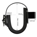 Adjustable ATV Gun Rack with Sponge Protection