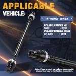 ATVMaster Rear Drive Shaft for Polaris Ranger XP 1000