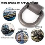 Heavy Duty Weld-On D-Ring Tie Down Anchors