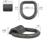 Heavy Duty Weld-On D-Ring Tie Down Anchors