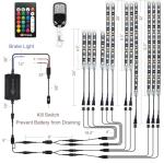 DITRIO 12pcs RGB LED Strip Light Kit for ATVs