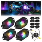 Multi-Color LED Rock Lights Kit with App Control