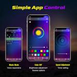 Multi-Color LED Rock Lights Kit with App Control