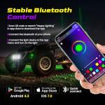 Multi-Color LED Rock Lights Kit with App Control