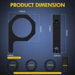 Nilight Roll Bar LED Light Mount Clamps - 2PCS