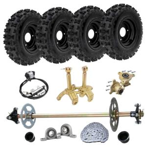 Complete Rear Axle Kit for Go Karts & ATVs