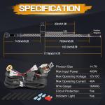 LED Light Bar Wiring Harness Kit for ATV/UTV