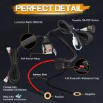LED Light Bar Wiring Harness Kit for ATV/UTV