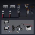 LED Light Bar Wiring Harness Kit for ATV/UTV