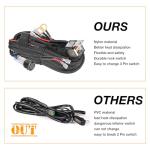 LED Light Bar Wiring Harness Kit for ATV/UTV