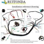 125cc ATV Wiring Harness Kit for GY6 Models