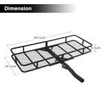 Leader Accessories Folding Trailer Hitch Cargo Carrier