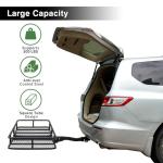 Leader Accessories Folding Trailer Hitch Cargo Carrier