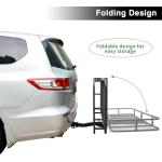 Leader Accessories Folding Trailer Hitch Cargo Carrier