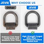 Heavy Duty Weld-On Forged D Rings (4 Pack)