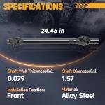 ATVMaster Front Drive Shaft for Polaris RZR XP