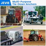 Jevie Weld-On Steel D Rings - 5,000 lbs Strength