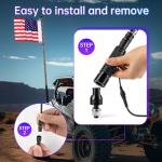 3FT RGB LED Light Whips with Remote and Music