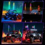 3FT RGB LED Light Whips with Remote and Music