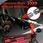 limontek Inner CV Axle Puller Removal Tool with Slide Hammer & 48mm 63mm CV Joint Fork Adapter, Front Wheel Drive Axle Puller Slide Hammer Set