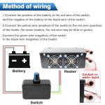 Portable 12V 50W Windshield Defroster and Heater