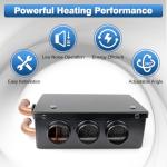 Portable 12V 50W Windshield Defroster and Heater