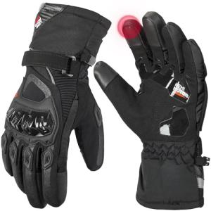 KEMIMOTO Waterproof Winter Riding Gloves with Touchscreen