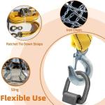 8 Pack Heavy Duty Weld-On D Rings