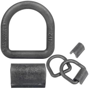 Heavy Duty Weld-On Forged D Rings - 2 Pack